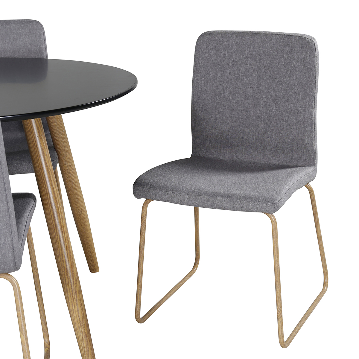 Matgrupp Venture Home Plaza Ø100 cm med 4st Mace Matstolar