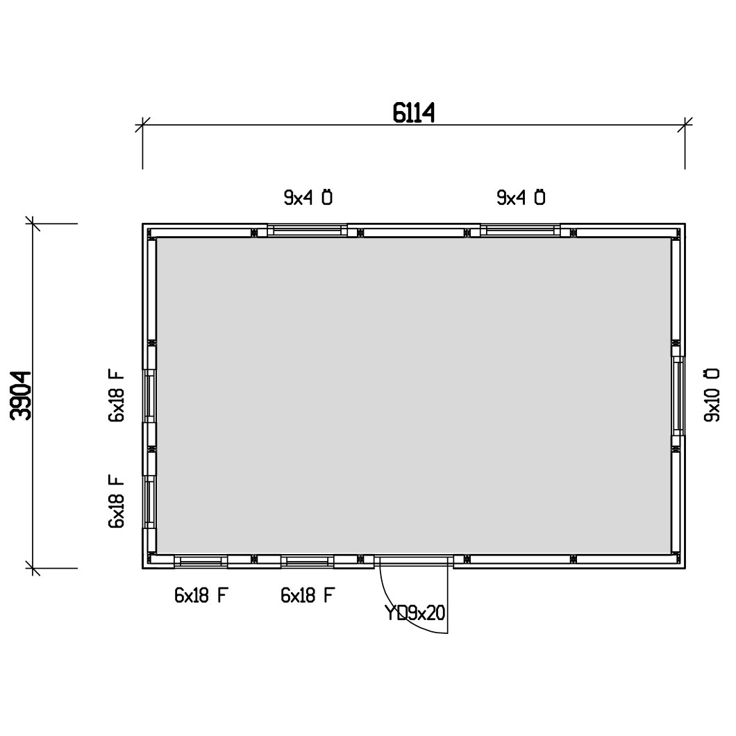 Attefallshus Vibostugan Njuta Funkis 25-4 24,3 m² Trähus