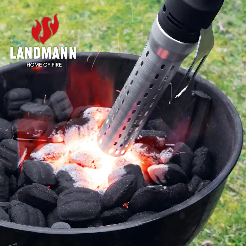 Elektrisk Grilltändare Landmann 2000W för Kol, Briketter & Ved