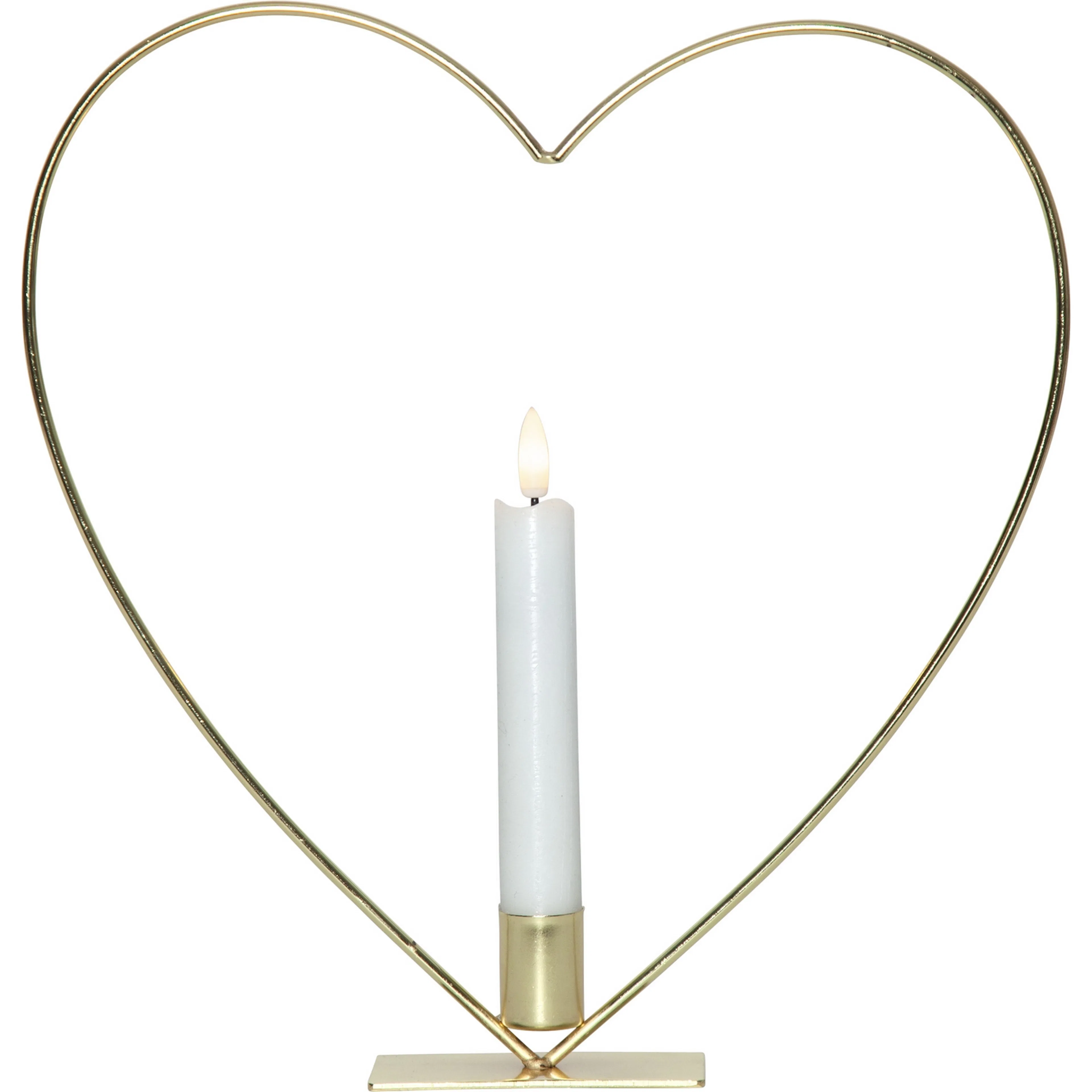 Inomhusdekoration Star Trading Flamme Heart Fristående