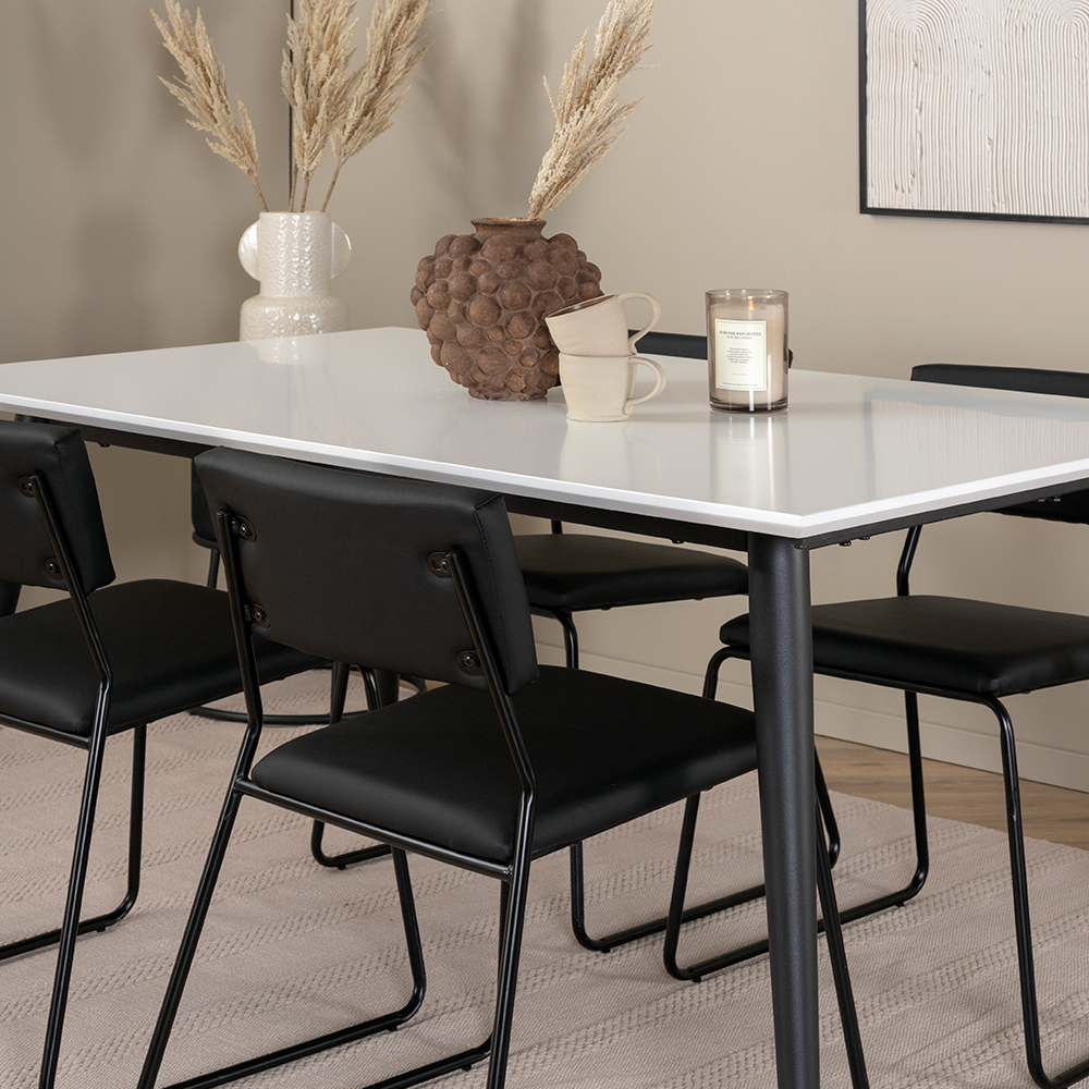 Matgrupp Venture Home Jolie med 4 Kungshamn Stolar Konstläder