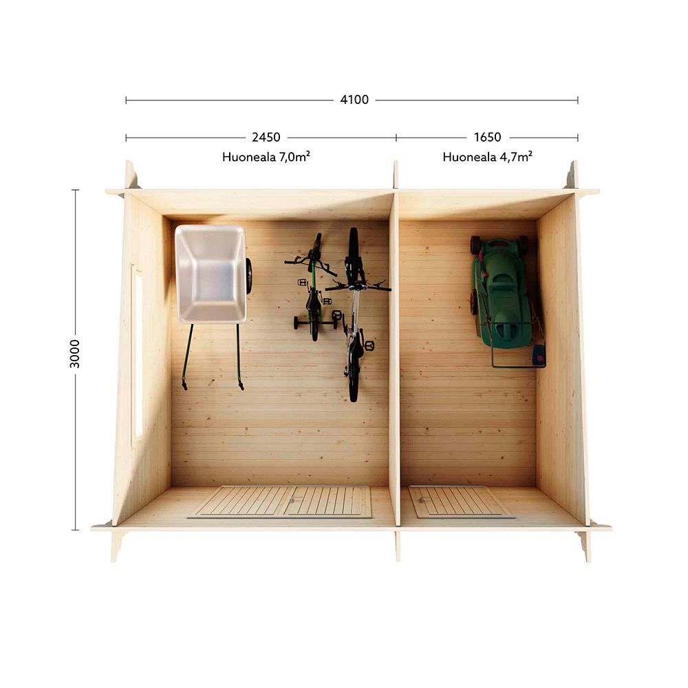 Förråd Luoman Lillevilla Seili 12,3 m2