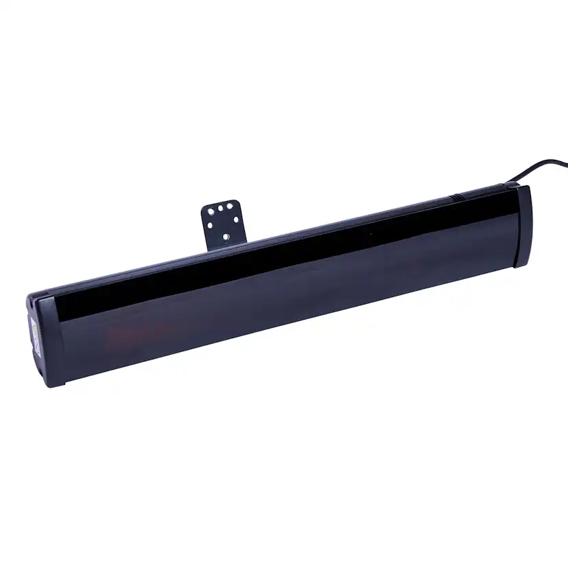 Terrassvärmare Heat1 Eco Pro-Line Svart 2000W Glasfront