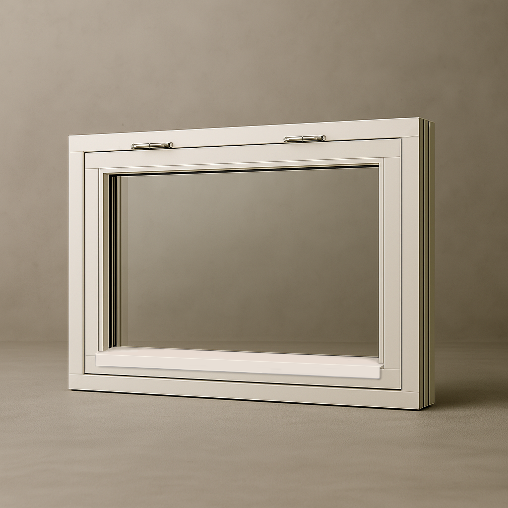 Överkantshängt Sveafönster Kraft Trä 3-glas
