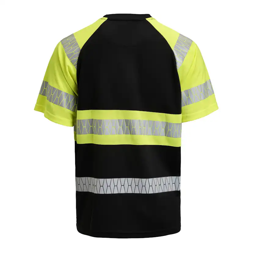 T-shirt Jobman Varsel Svart/Gul V