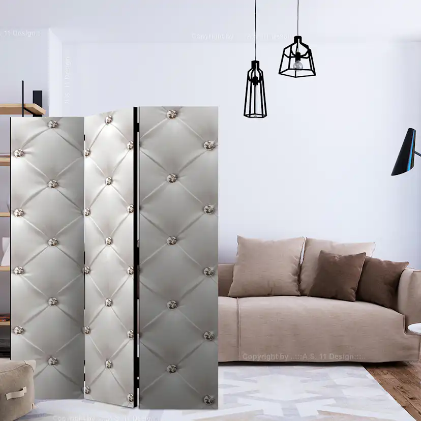 Rumsavdelare Skärmvägg Arkiio White Elegance 135x172 cm