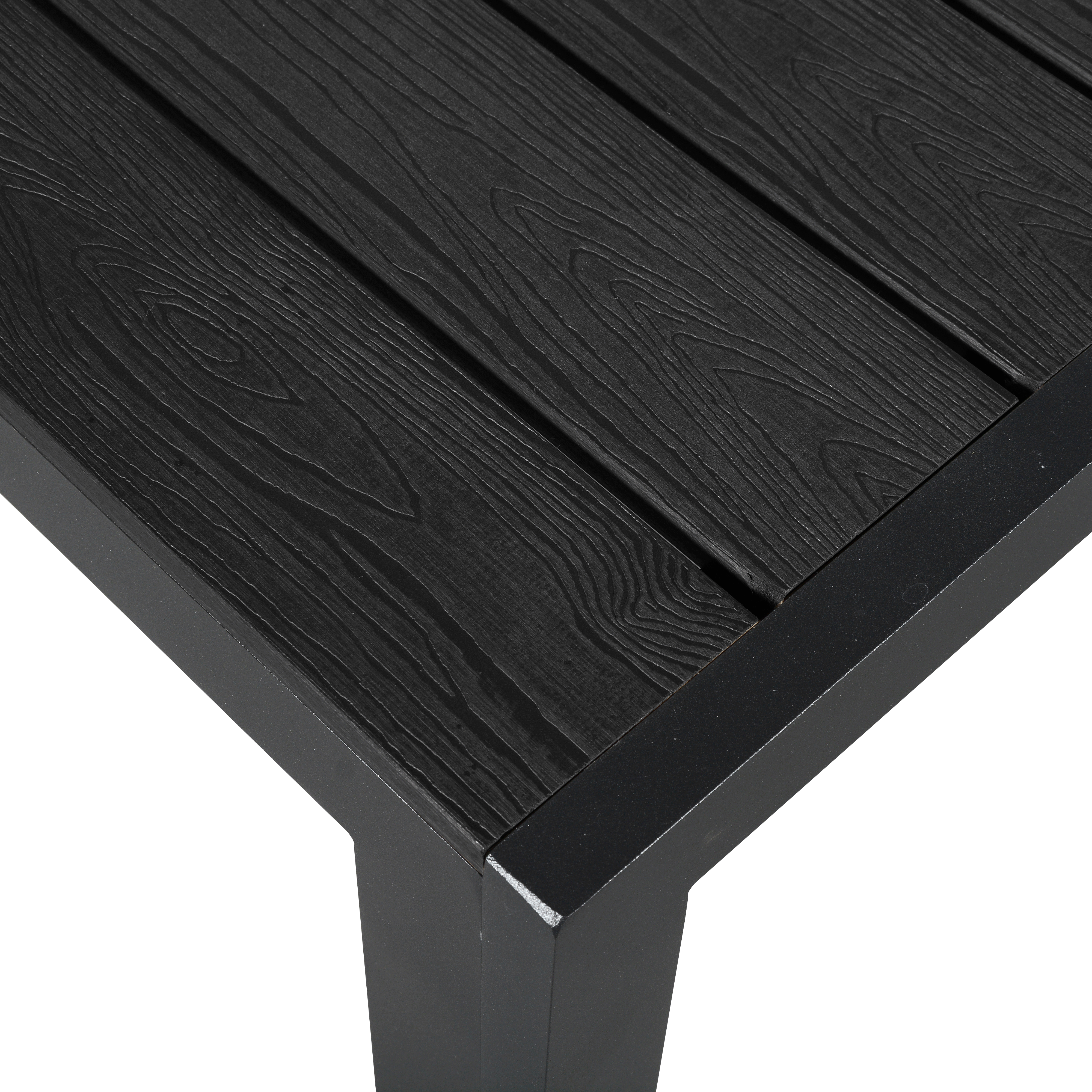 TRÄDGÅRDSBORD 205X90CM Svart