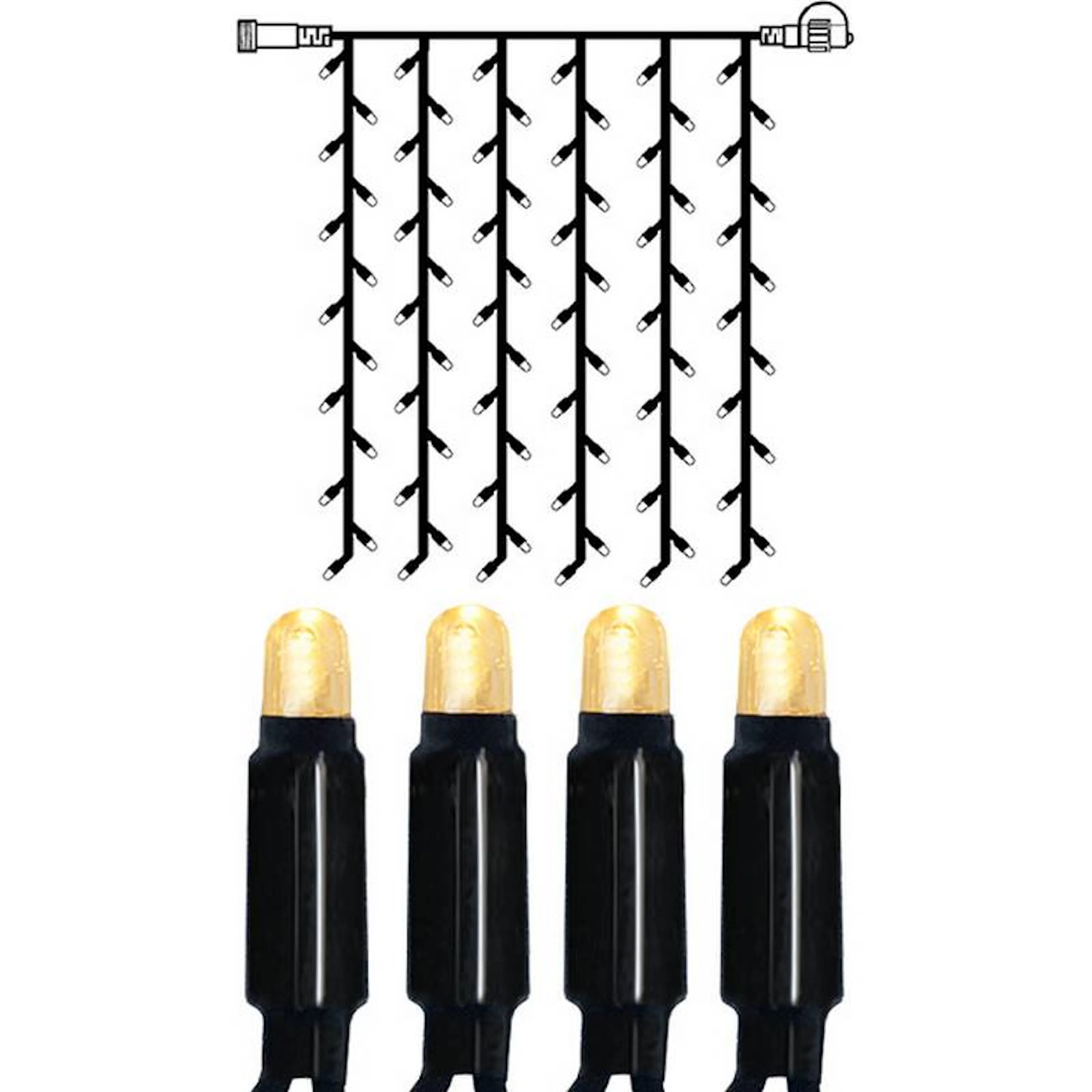 LjusgardinExtra System 24 49 LED, 1x1 m