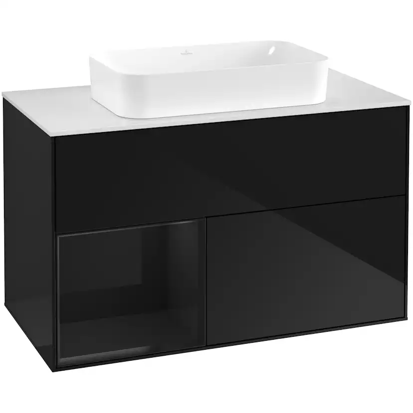 Tvättställsskåp Villeroy & Boch Finion med 2 Lådor Hylla och Bänkskiva för Fristående Tvättställ