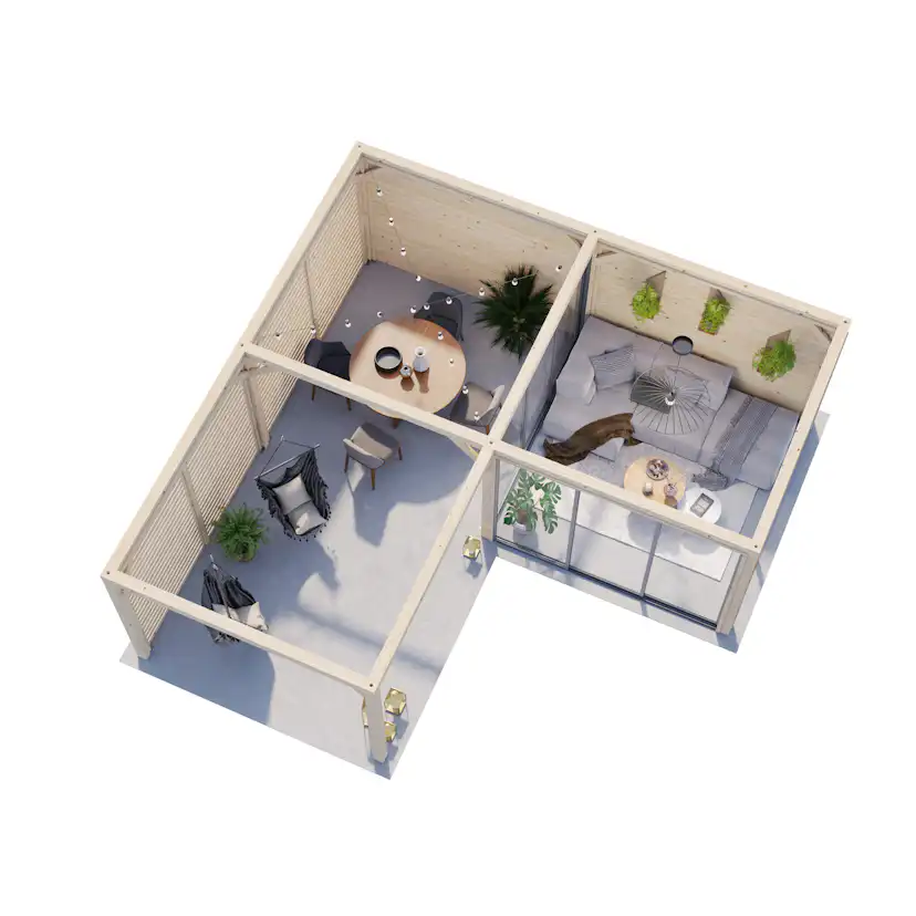 Uterum Palmako Lenna 24,9 m2 Set 411 Slide