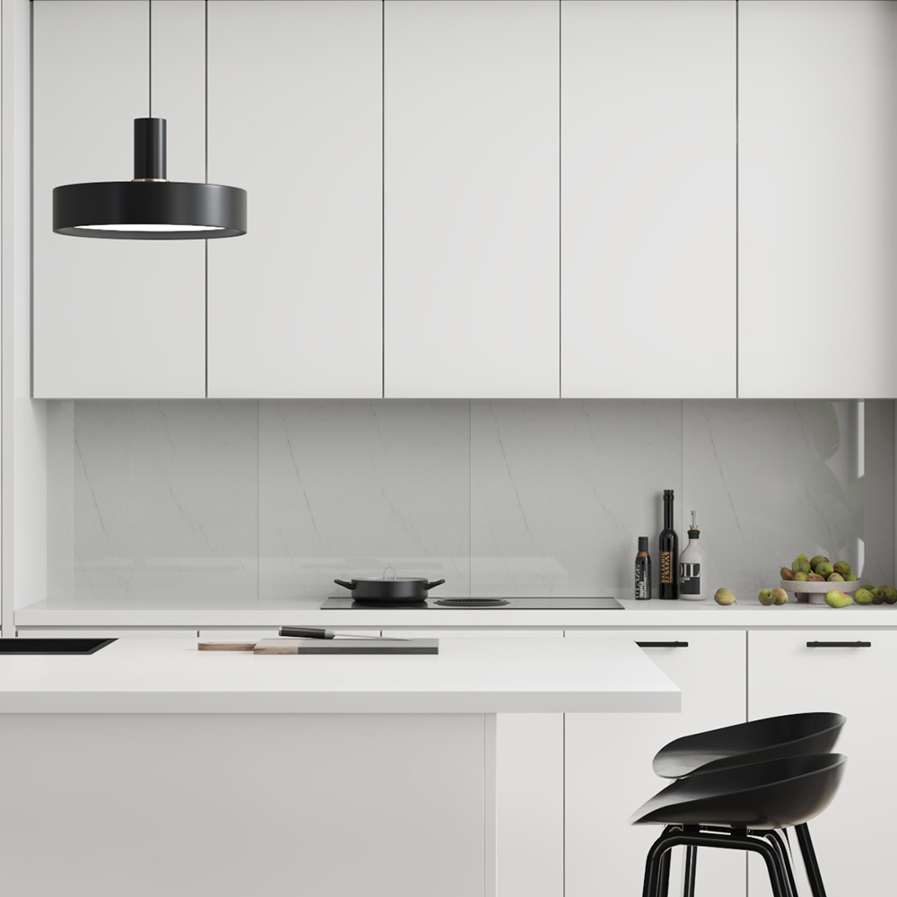 Stänkskyddsskiva Fibo 3487-KM10 HG Bright Marble 11x620x580 mm