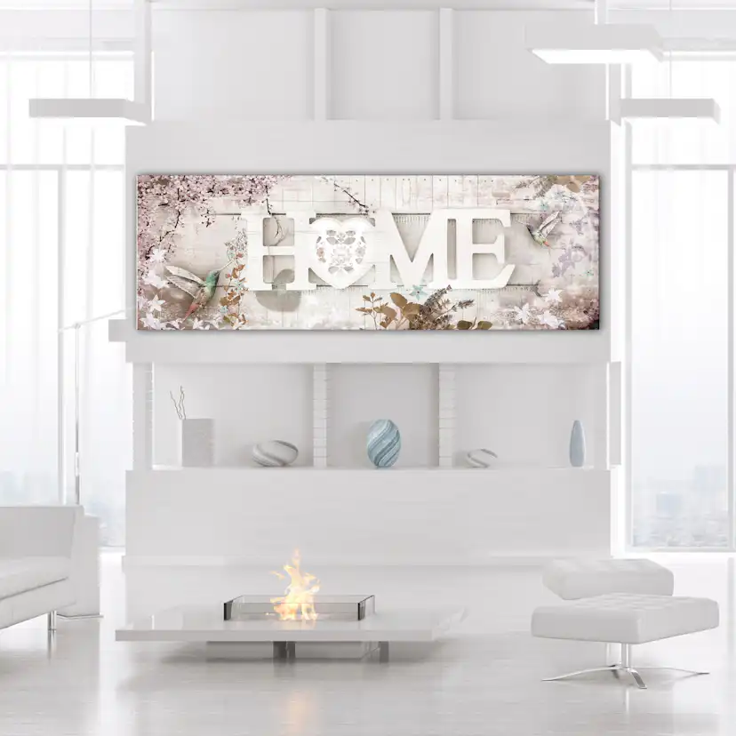 Tavla Arkiio Home and Hummingbirds Beige