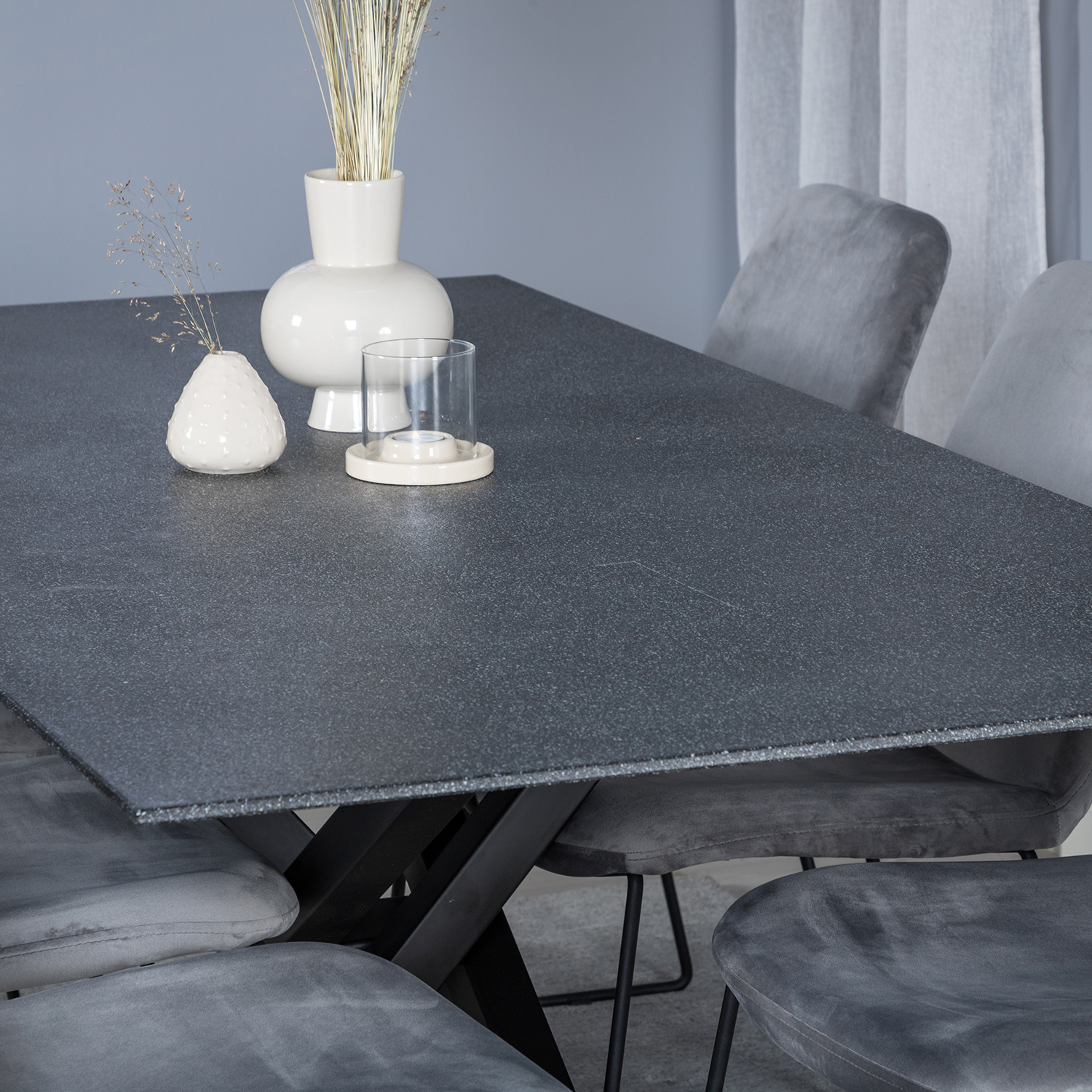 Matgrupp Venture Home Piata med 6 Muscot Stolar Sammet