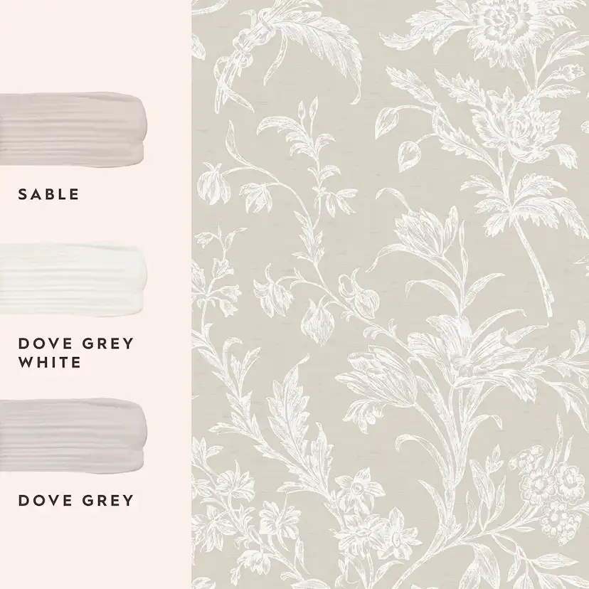 Tapet Laura Ashley Lloyd Grå