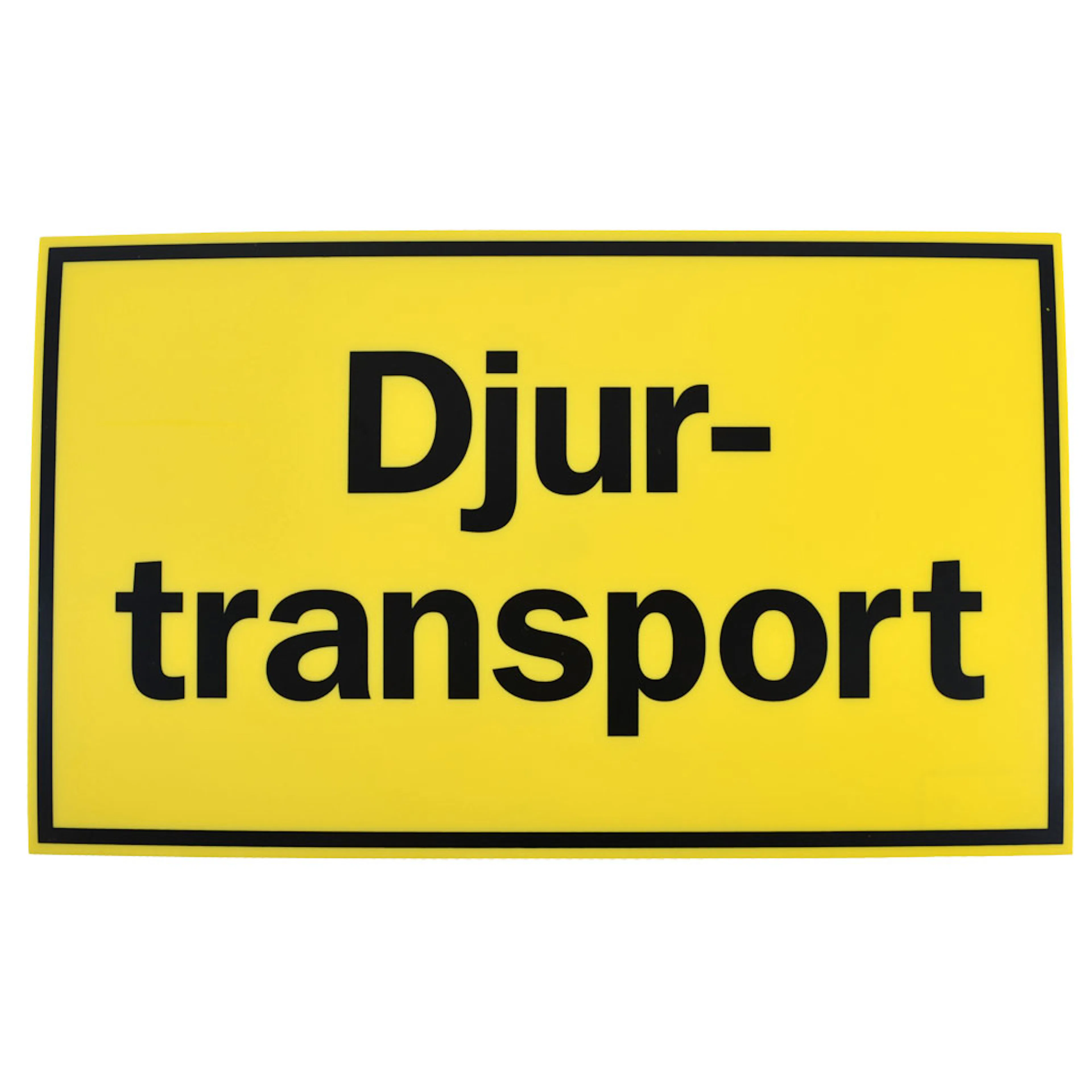 Skylt Willab Djurtransport