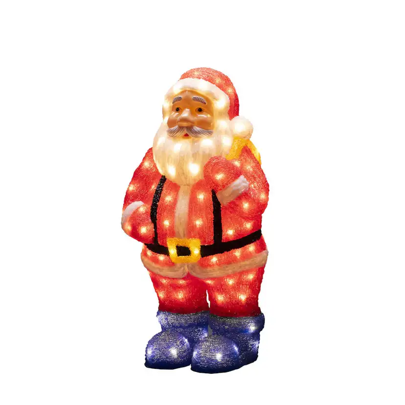 Dekorationsfigur Gnosjö Konstsmide Tomte akryl 55cm 104 LED