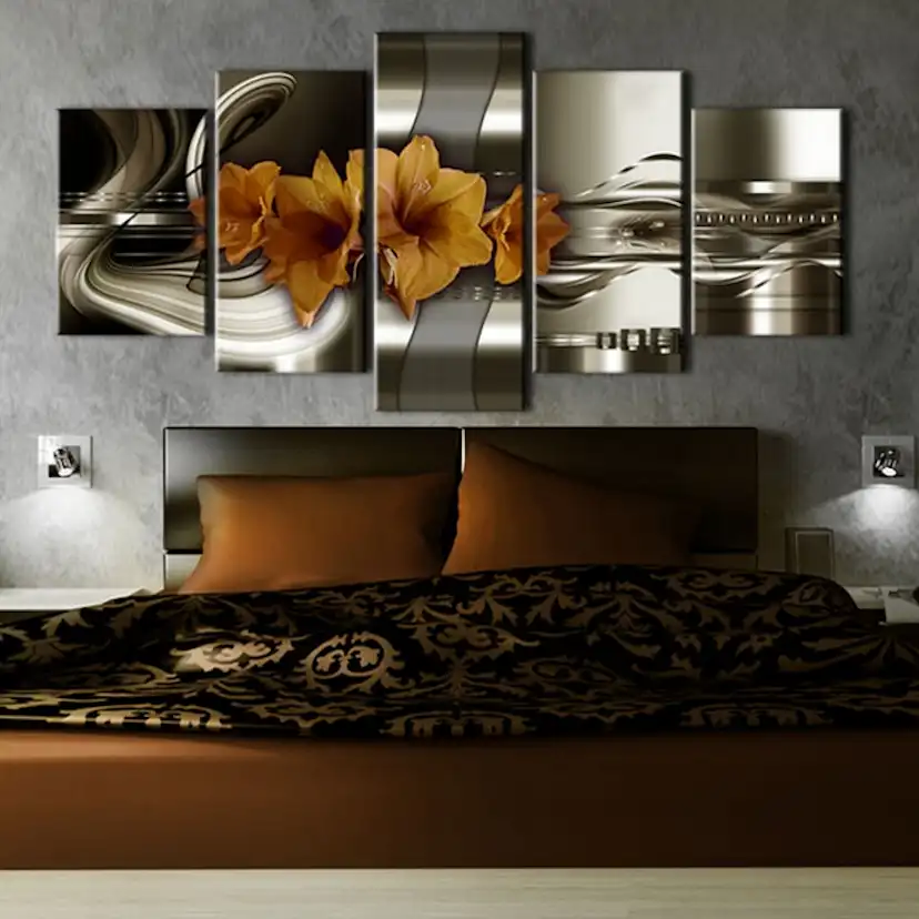 Tavla Arkiio Hippeastrum and Abstract Waves