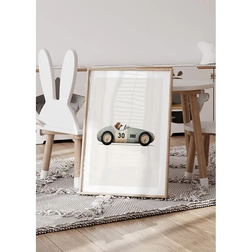 Poster Gallerix Hedgehog In Toy Car