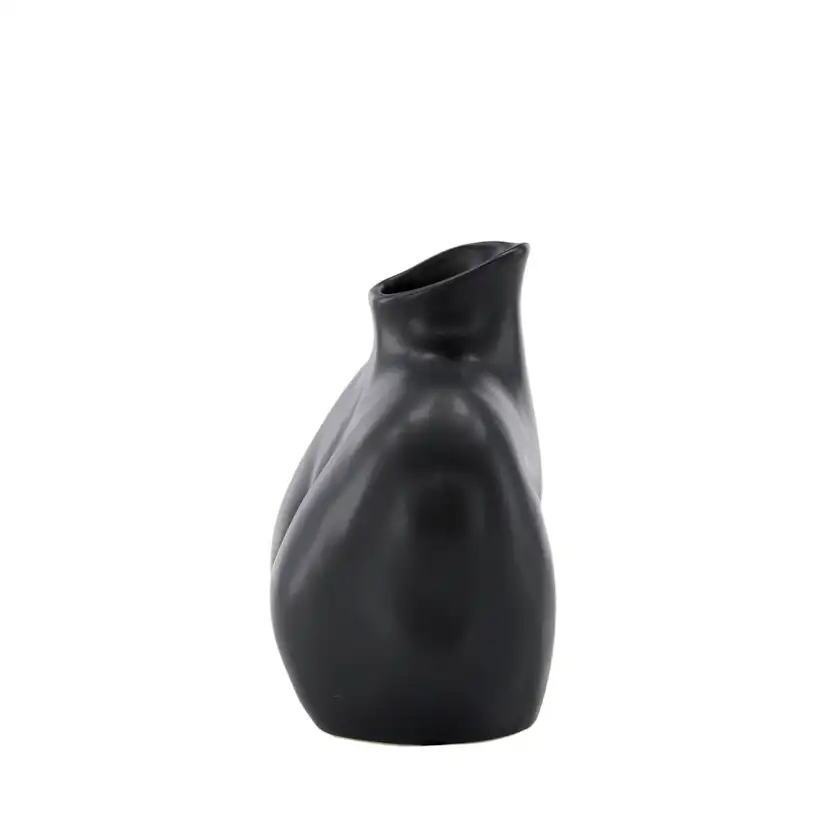 Harvey Vase - Matte Black - 17*10*15Hcm Svart