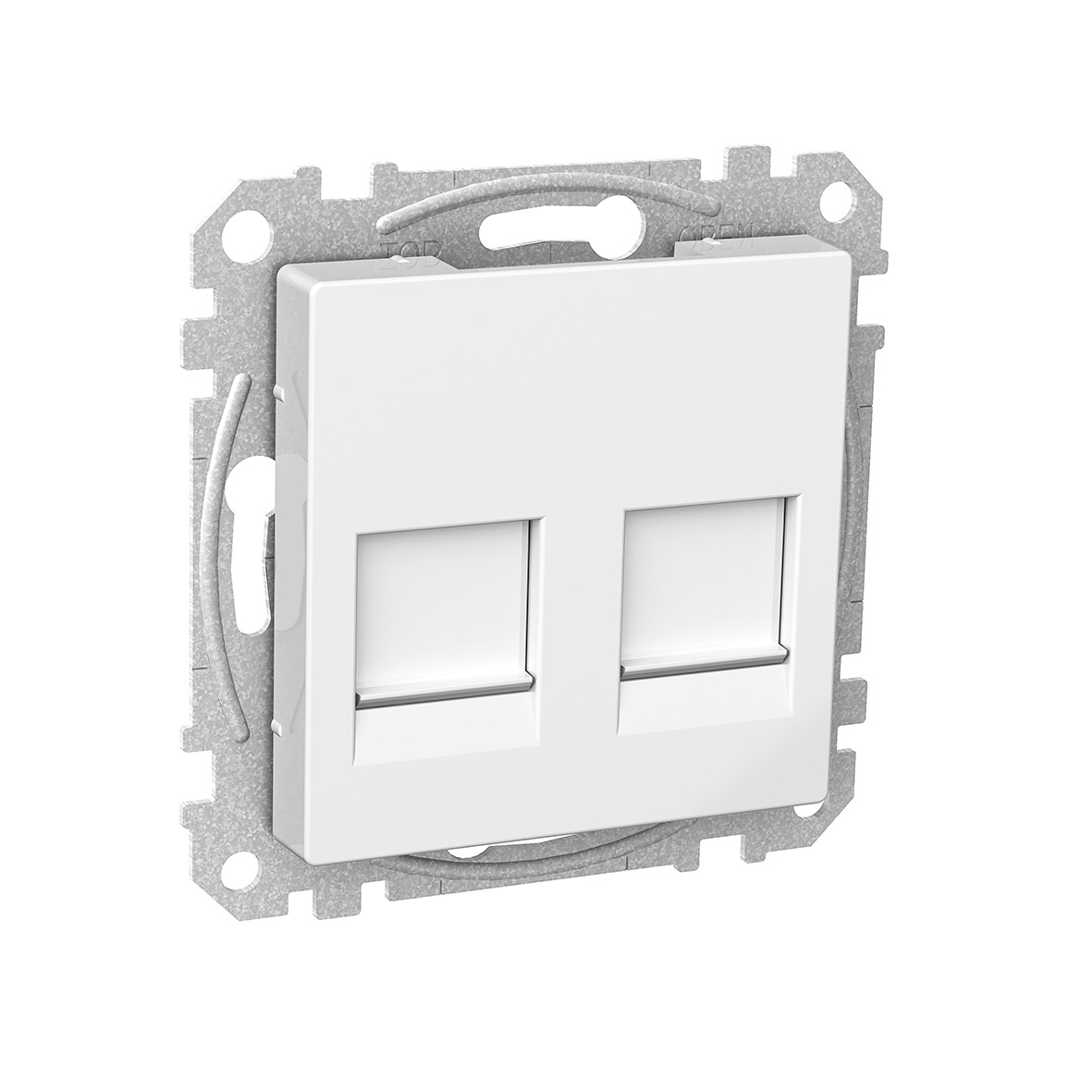 Centrumplatta Schneider Electric Exxact 2xSystimax-jack