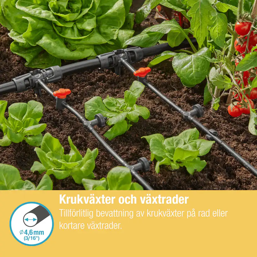Droppspridare Gardena Micro-Drip Inline 2 l/h Tryckreglerande