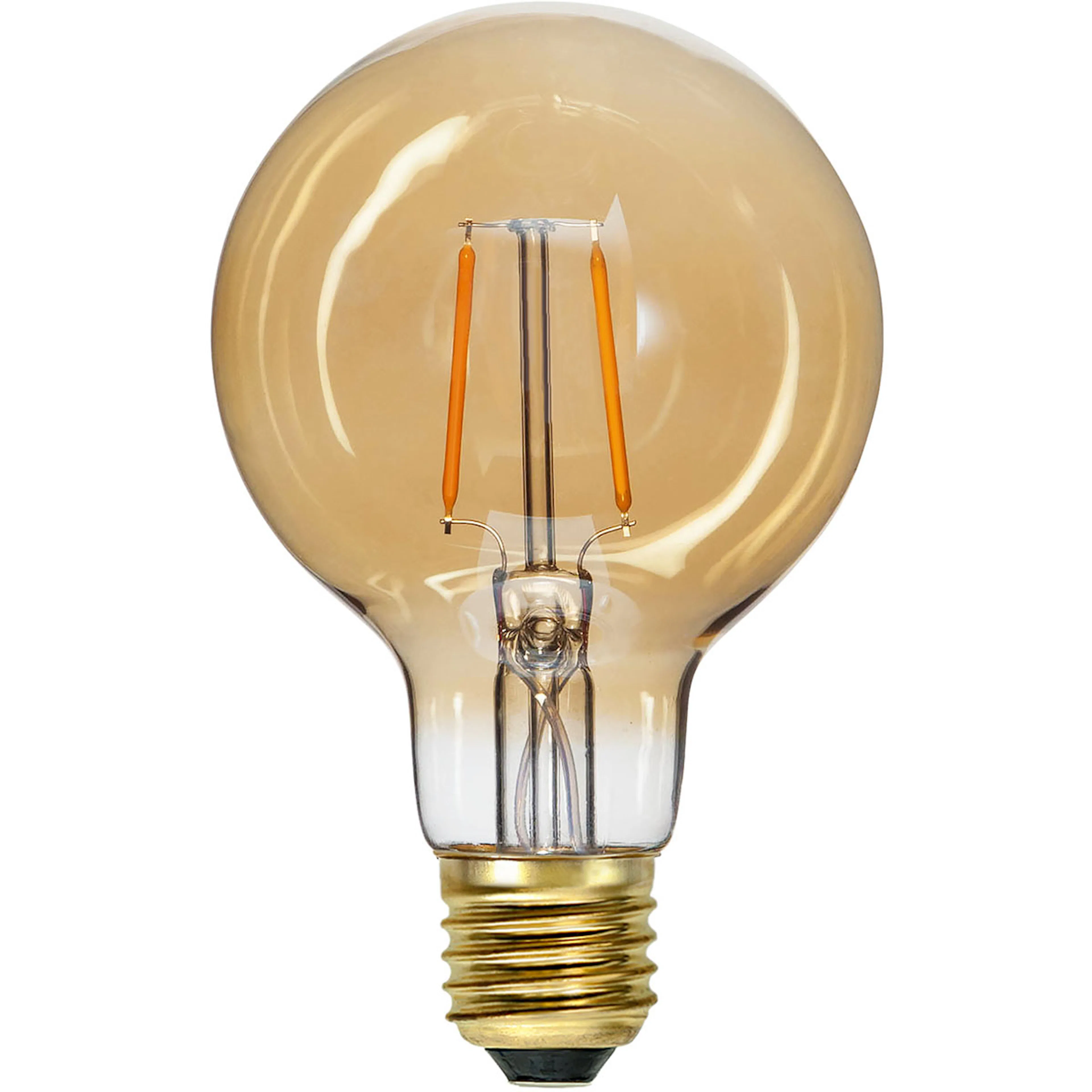 LED-Lampa Star Trading E27 G80 80lm Amber för Belysning