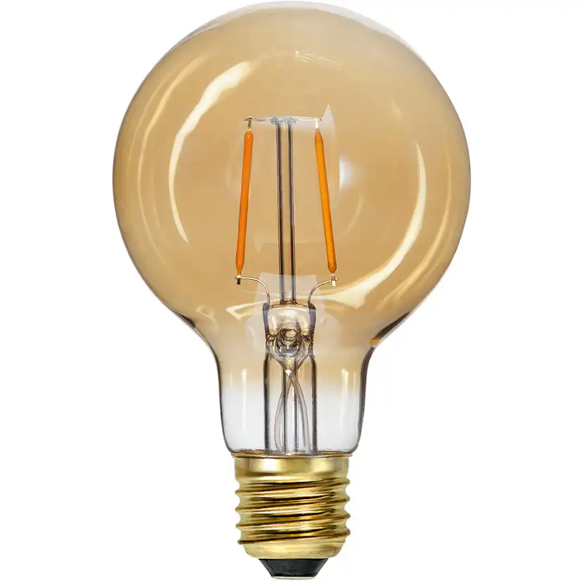 LED-Lampa Star Trading E27 G80 80lm Amber för Belysning