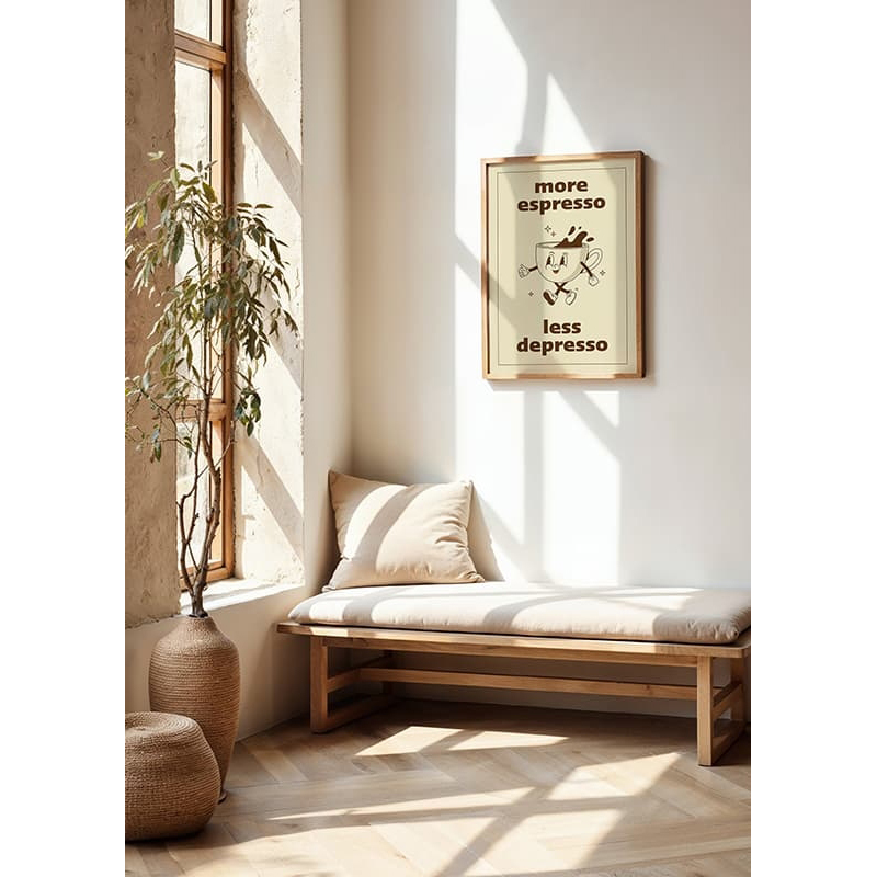 Poster Gallerix More Espresso Less Depresso