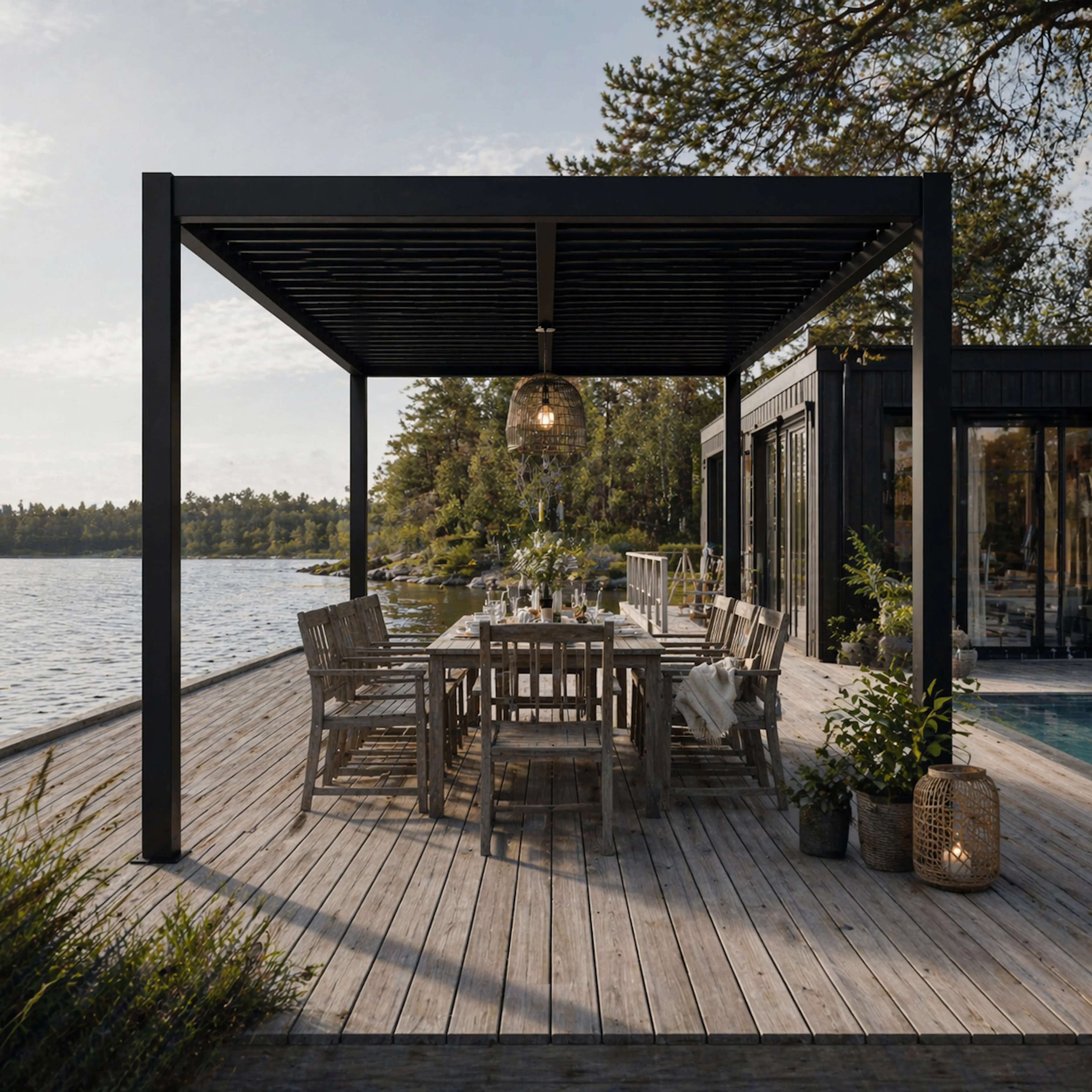 Pergola Jabo Tylösand 3x4 m Lamelltak
