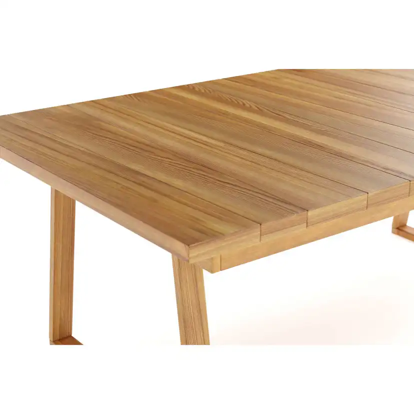 Trädgårdsbord deNoord Menorca Stort Rektangulärt Matbord i trä Utomhus 100x180 cm