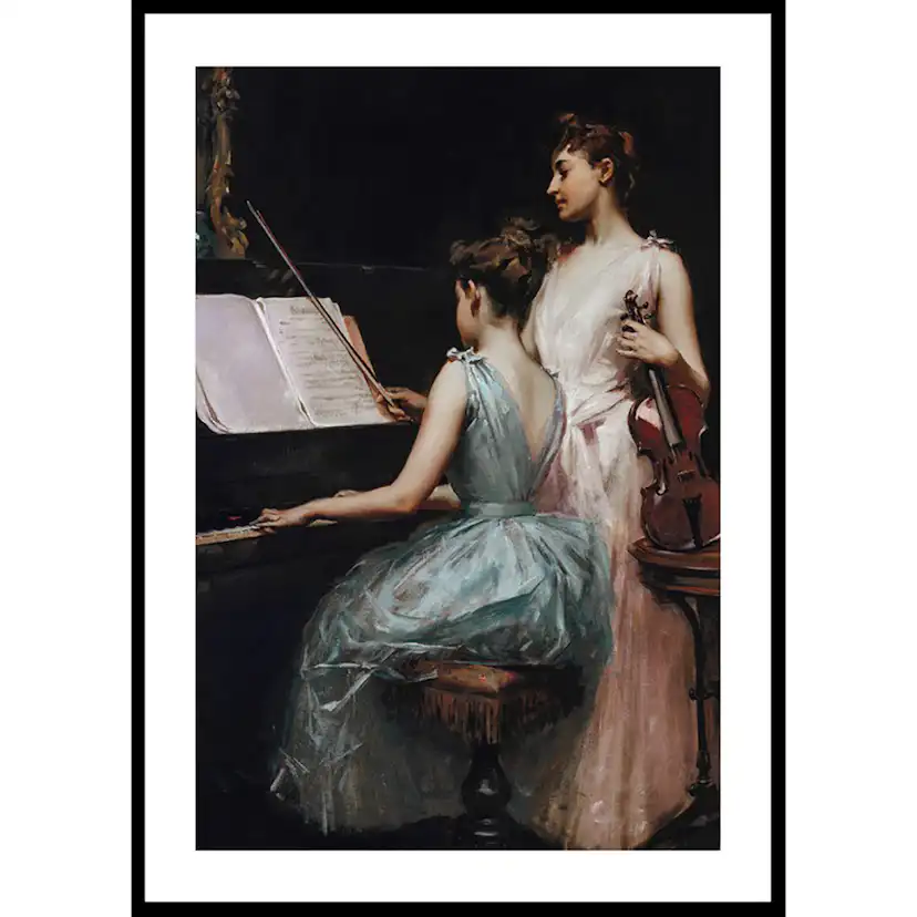 Poster Gallerix The Sonata By Irving Ramsay Wiles