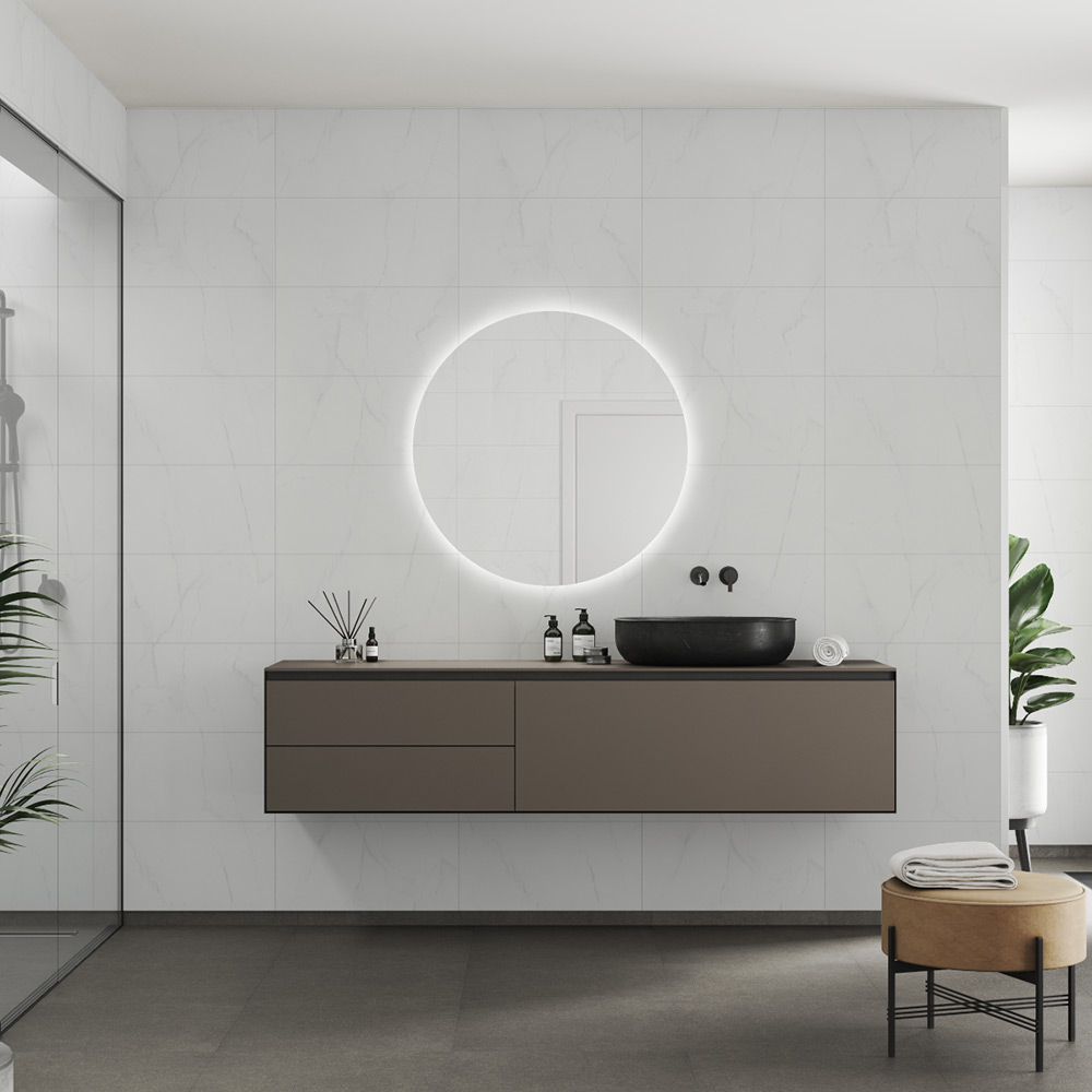 Våtrumsskiva Fibo 2487-TM6030 S Bianco Marble 10x620x2720 mm