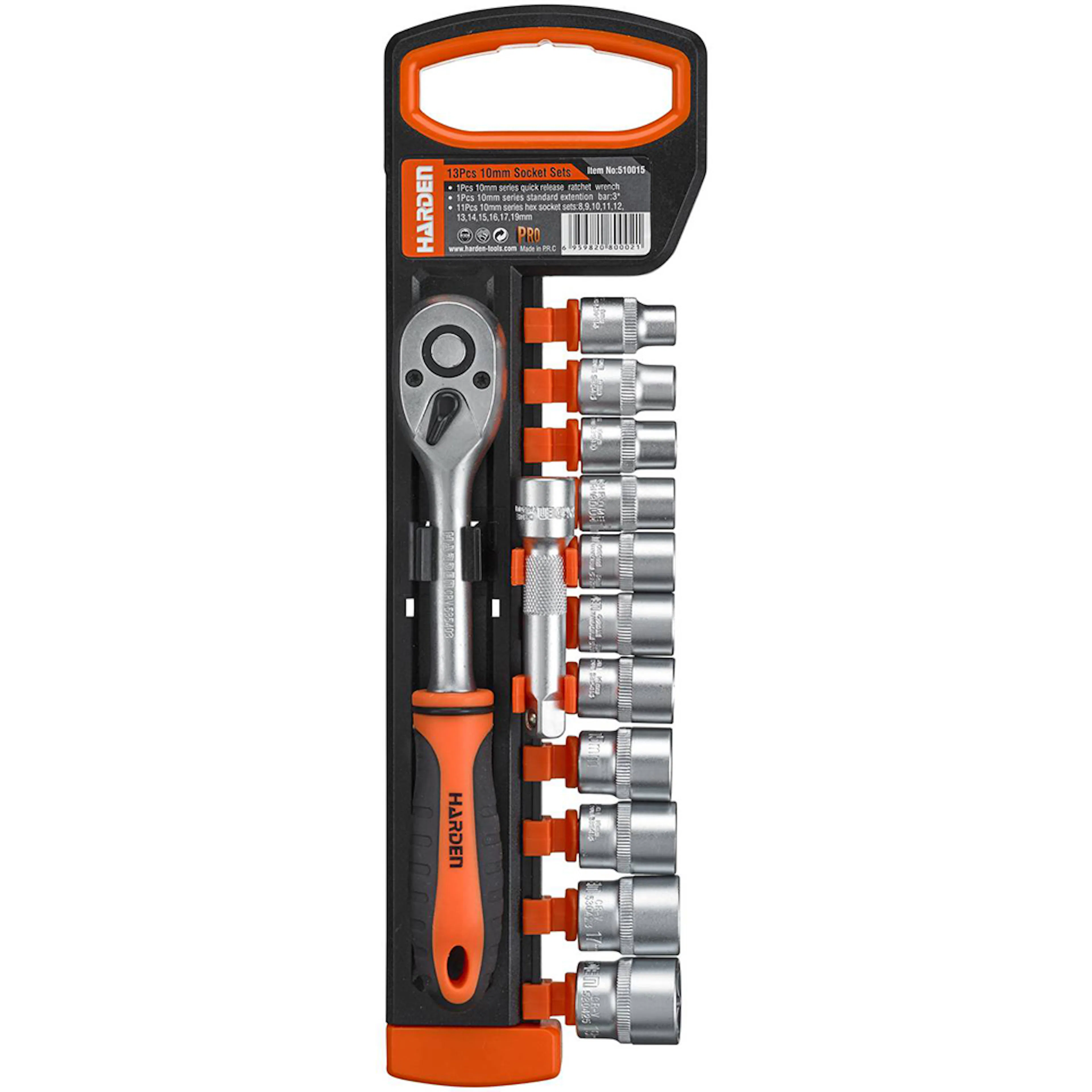 Hylsnyckelsats Harden 1/4 Tum