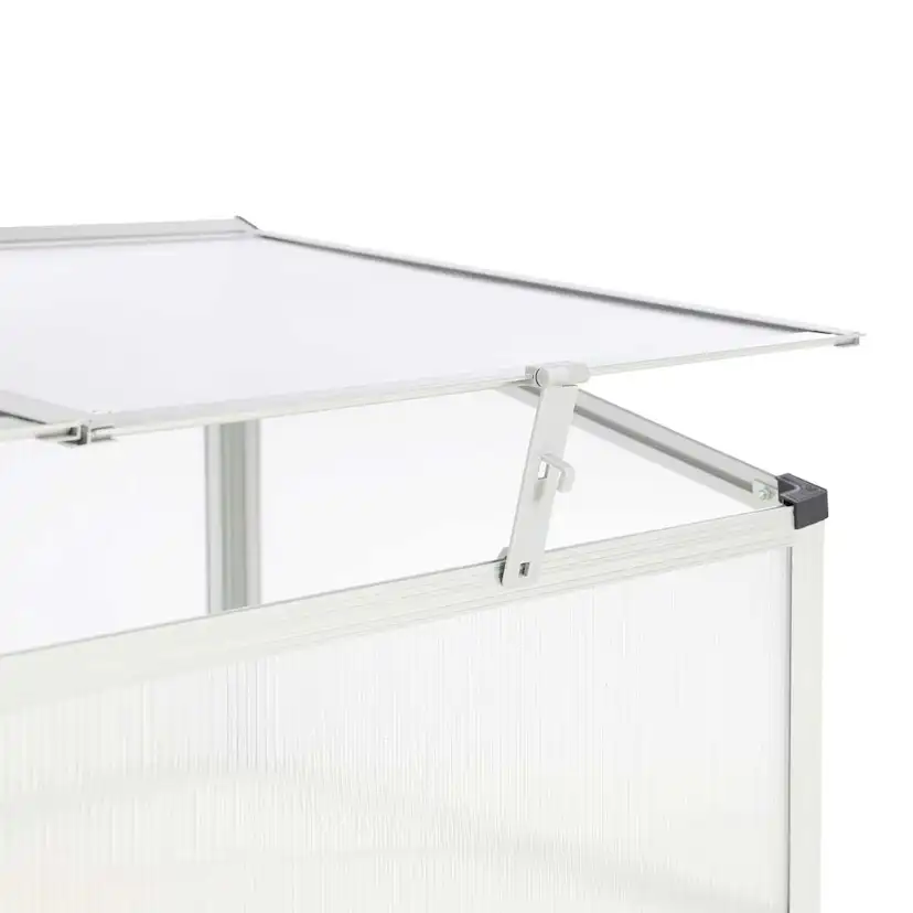 Växthus Metalcraft 0,6 kvm Silver Rektangulär