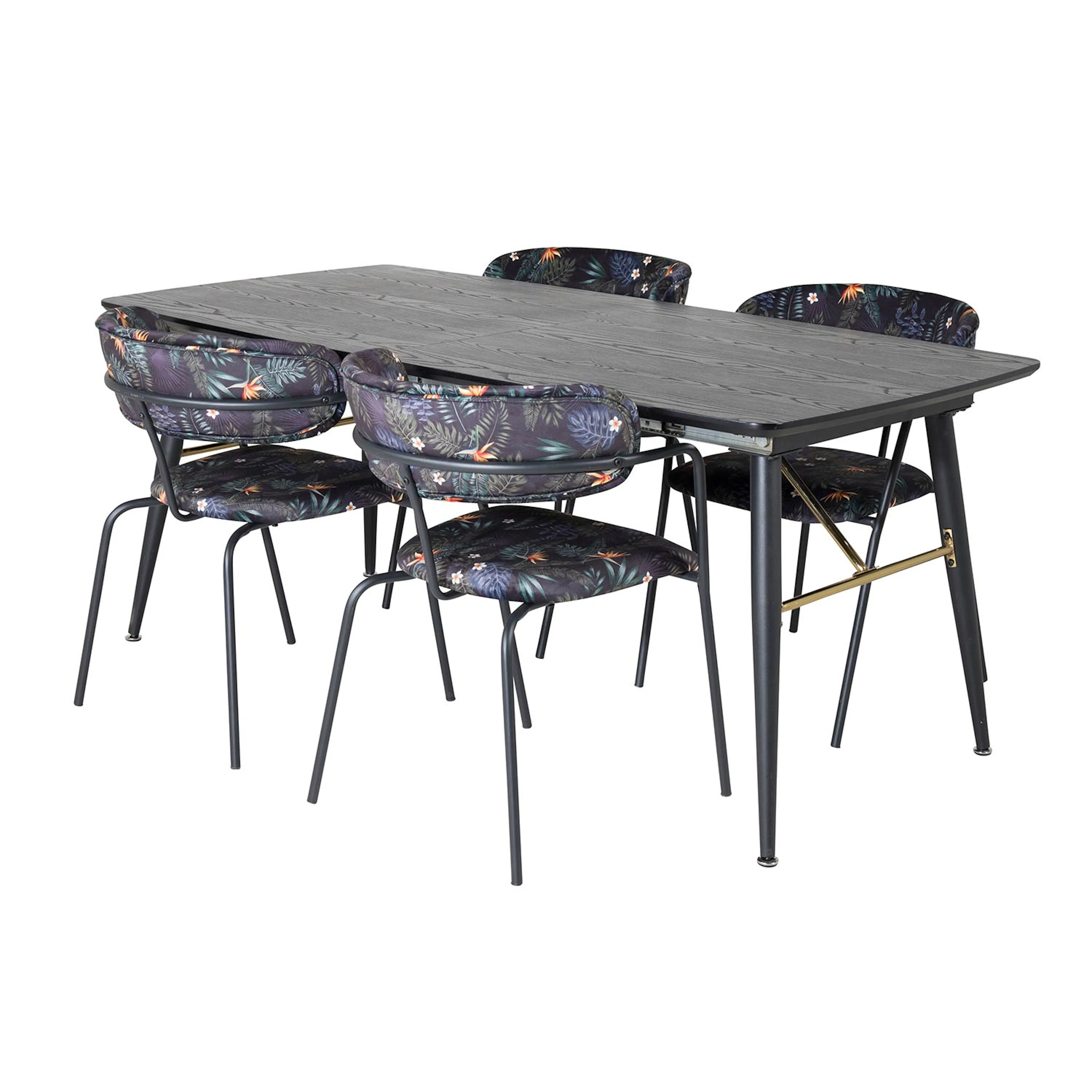 Matgrupp Venture Home Guld med 4 Aris Stolar