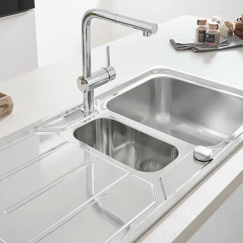 Köksblandare Grohe Minta 32168 Engreppsblandare Krom med Svängbar Pip & StarLight