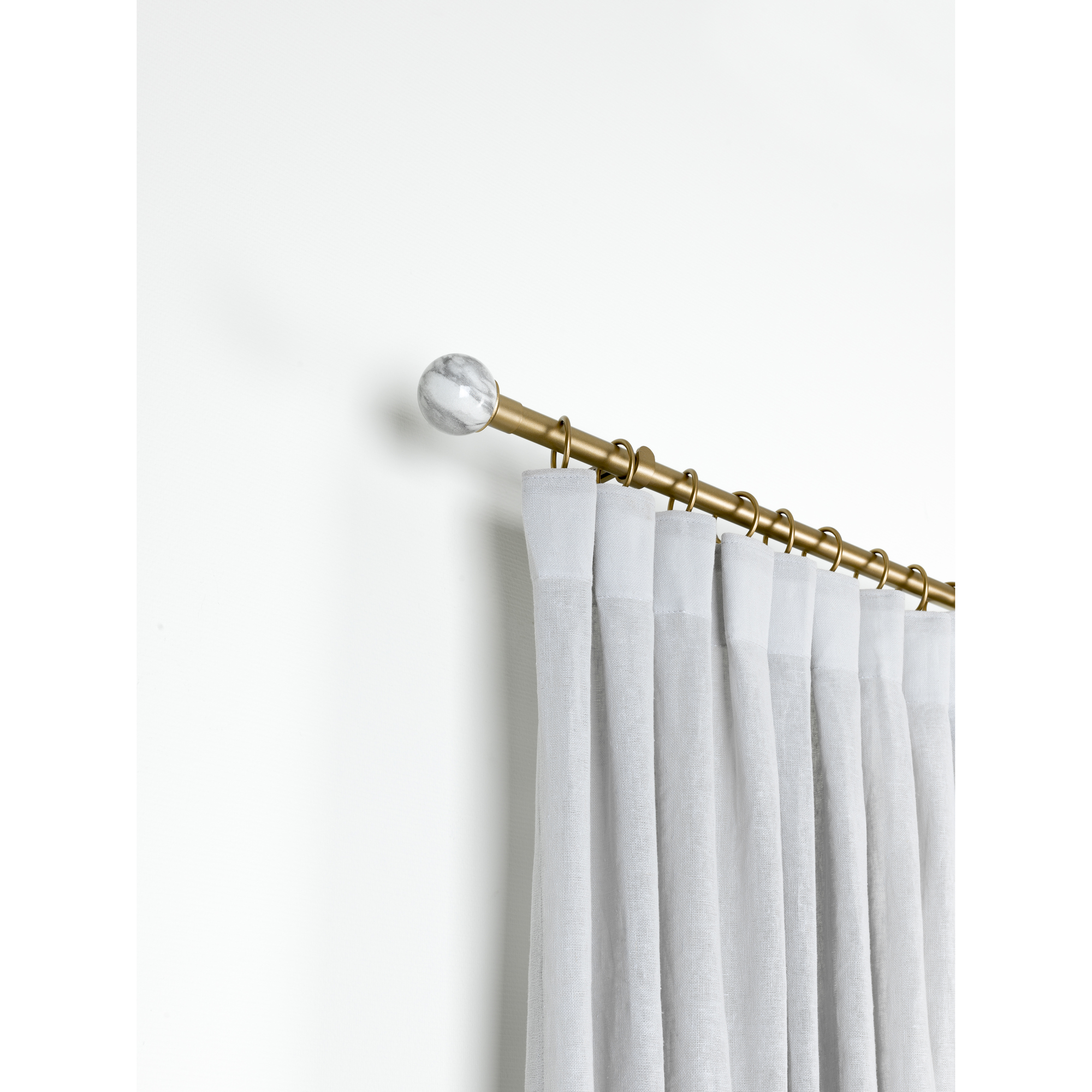 Gardinstångset Kirsch Moon 120-210cm Matt Guld