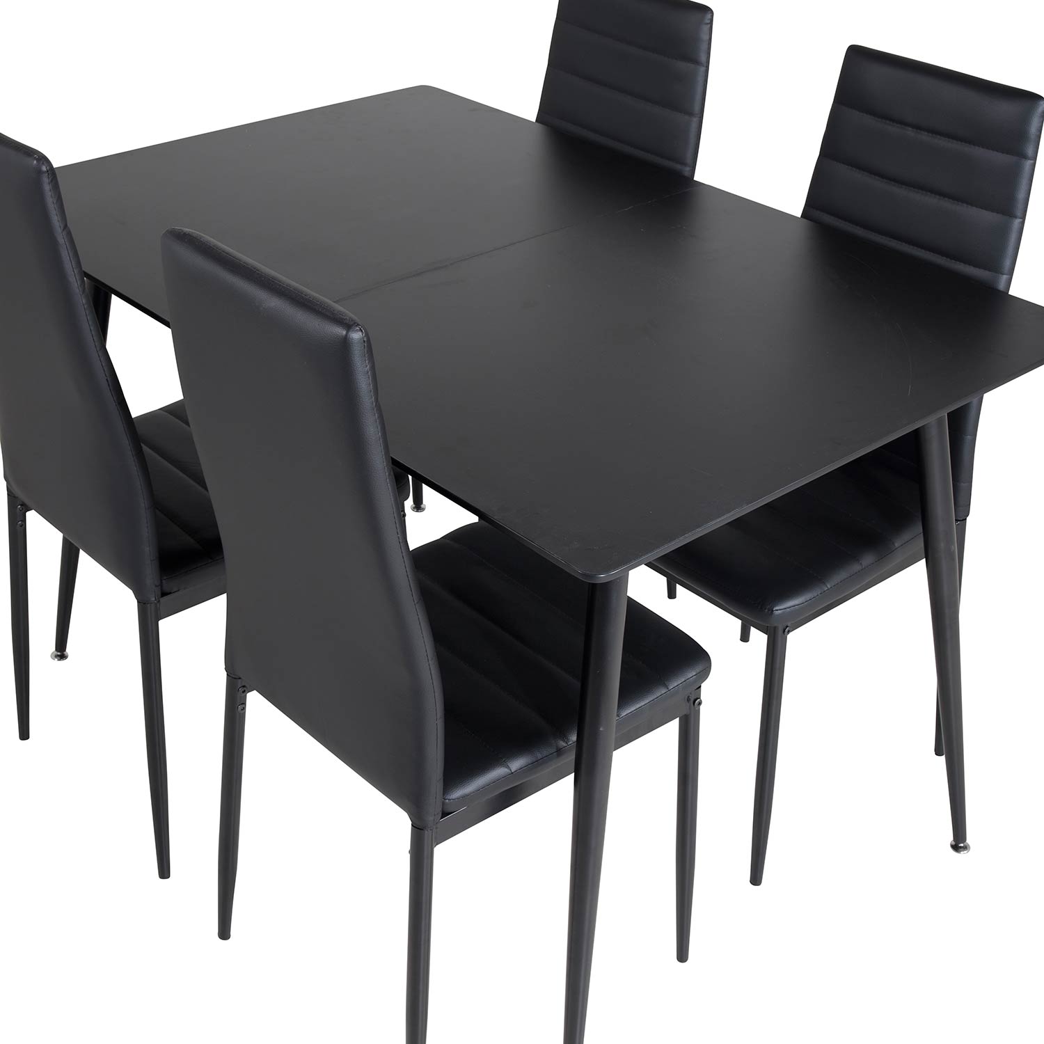 Matgrupp Venture Home Silvia med Iläggsskiva och 4 Sly Stolar