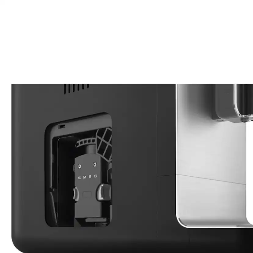 Espressomaskin Smeg BCC11BLMEU med Mjölkskummare Svart