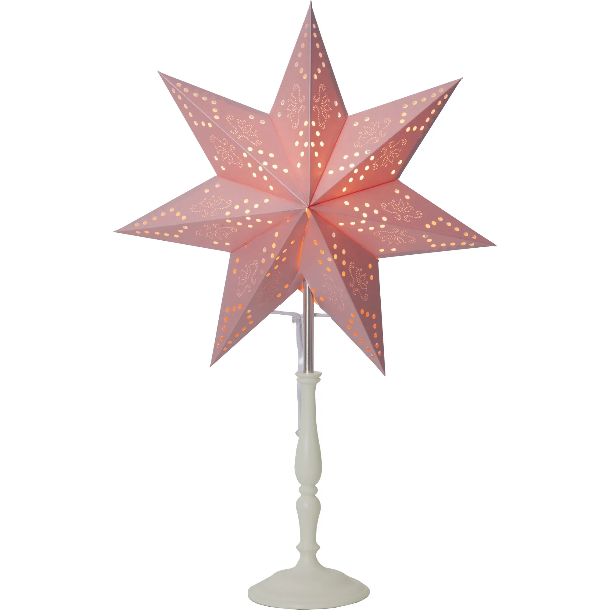 Adventsstjärna På Fot Star Trading Romantic Rosa