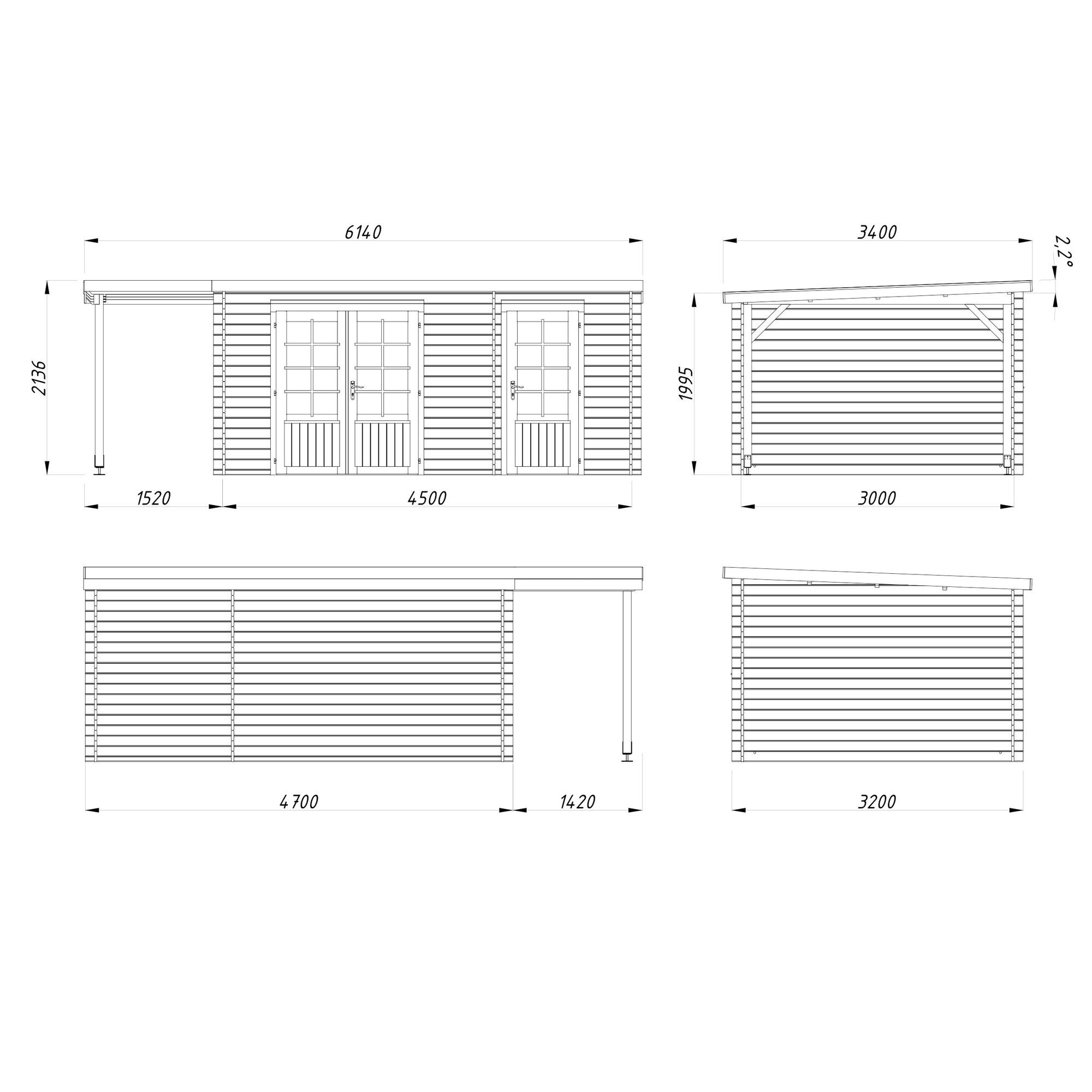 Stuga Palmako Britta 17,5 m2
