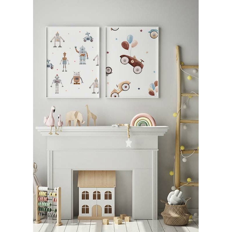 Poster Gallerix Cars And Balloons