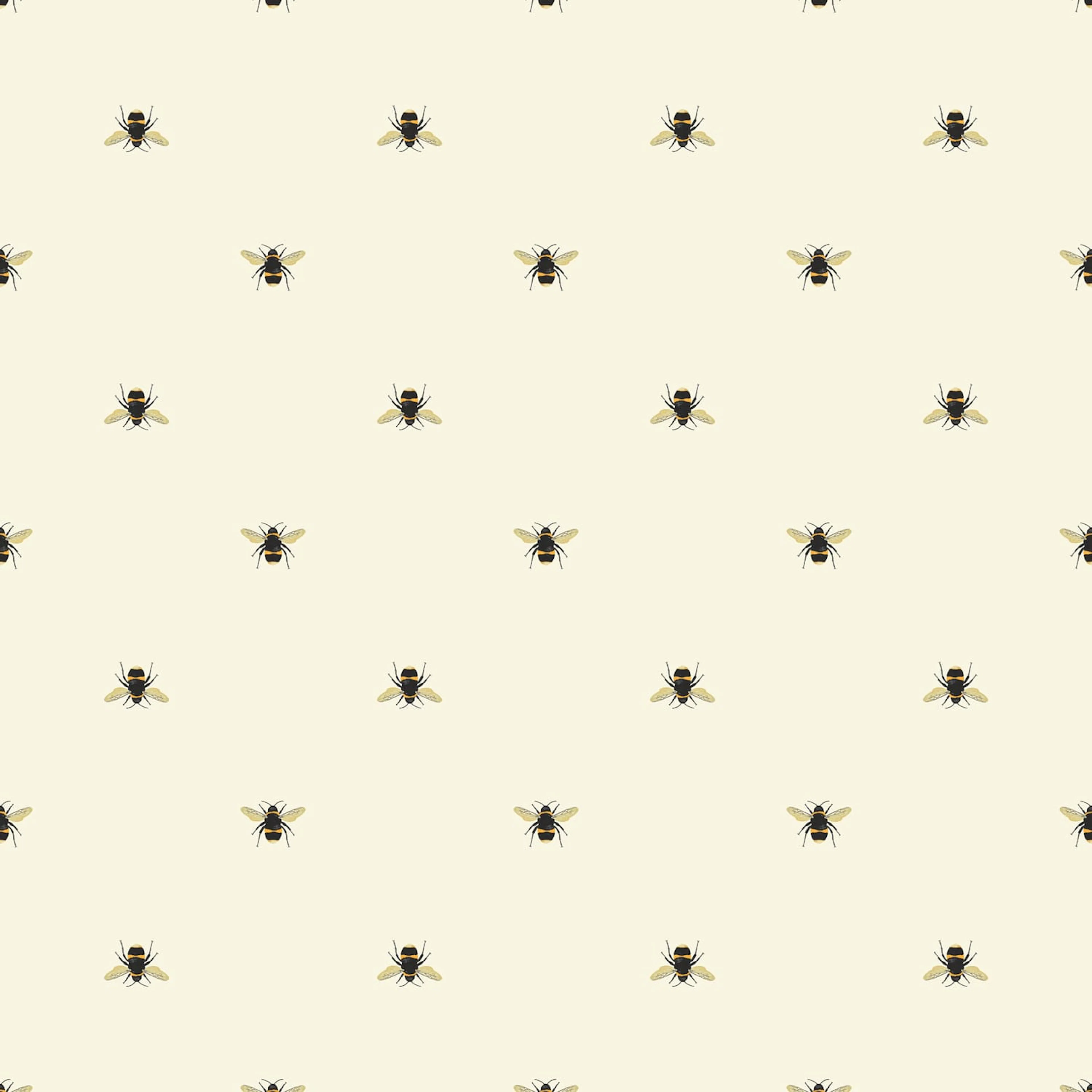 Fototapet Joules Botanical Bee Crème 10mx52 cm