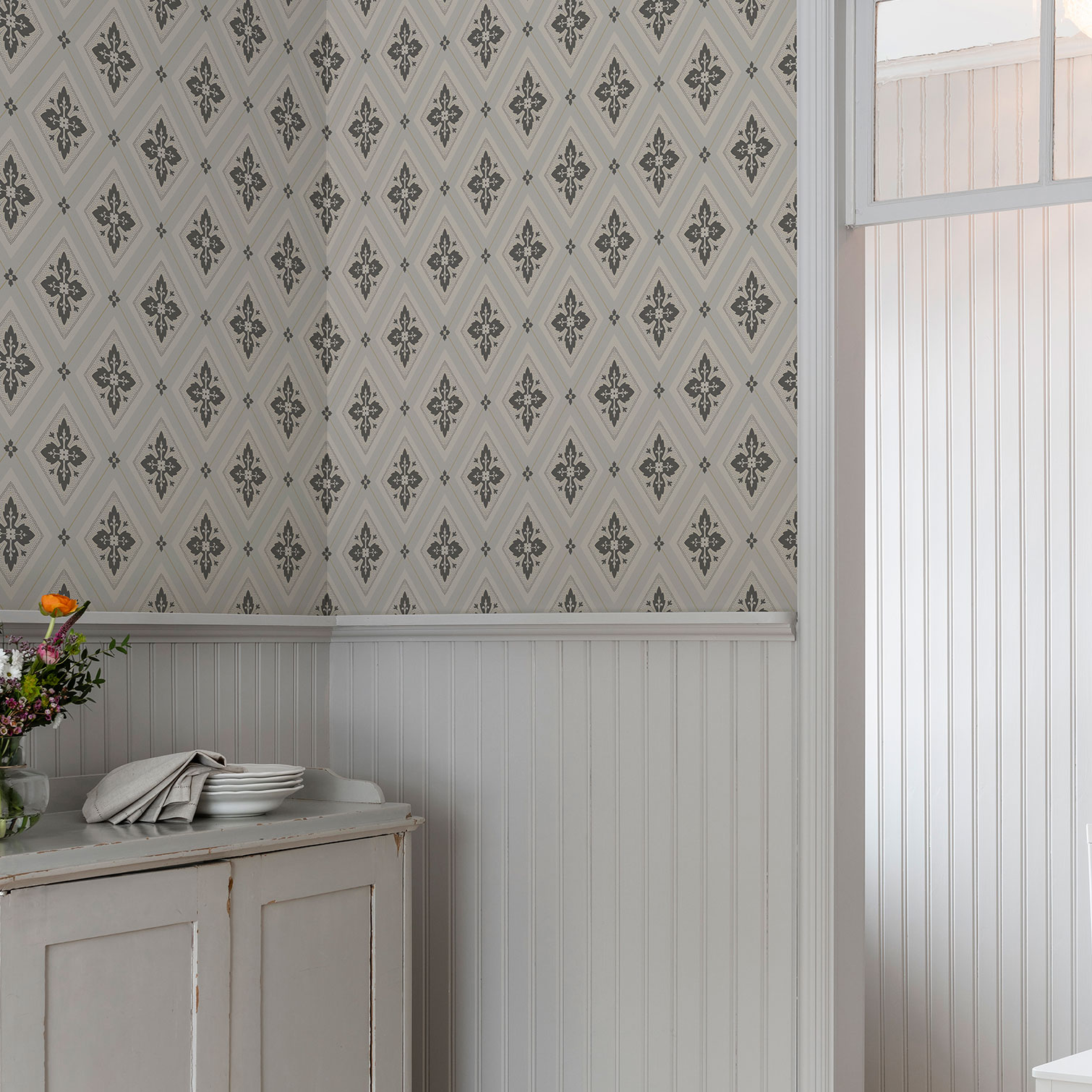 Tapet Duro Gammalsvenska Astrid Beige 692-03