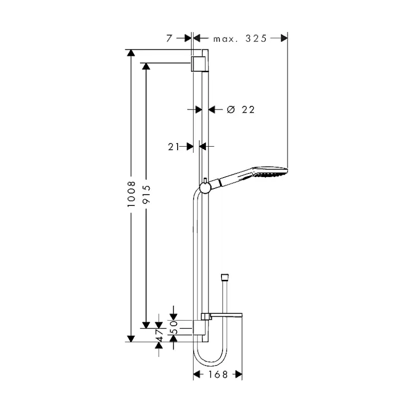 Duschset Hansgrohe Raindance Select E 120 3jet
