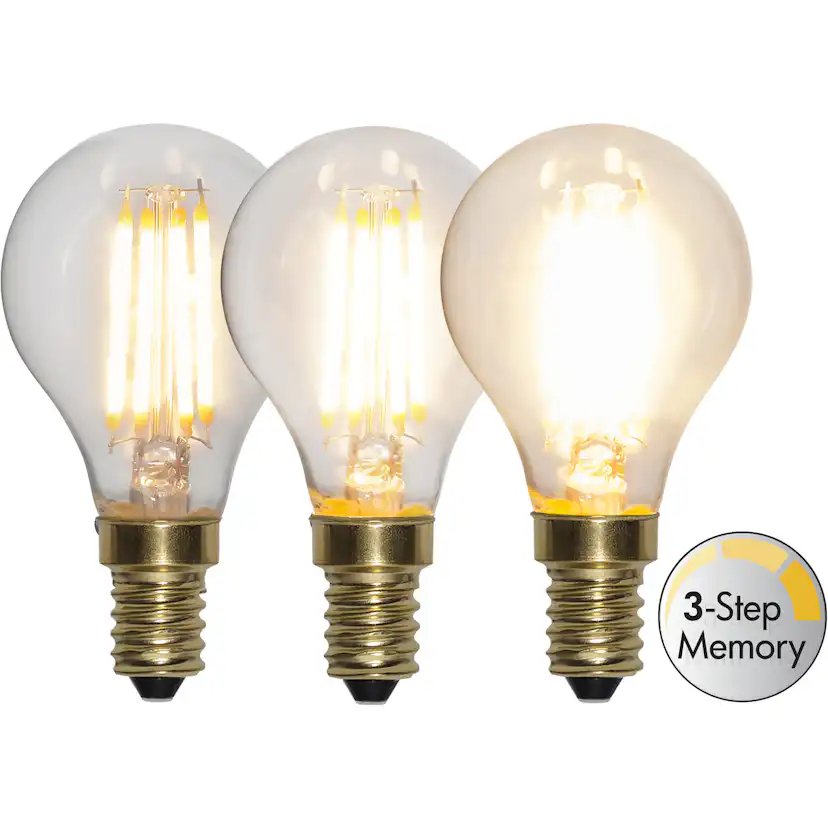 LED-lampa Star Trading E14 P45 Soft Glow 3-step Memory Dimbar 4W
