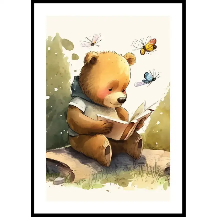 Poster Gallerix Cute Bear Reading