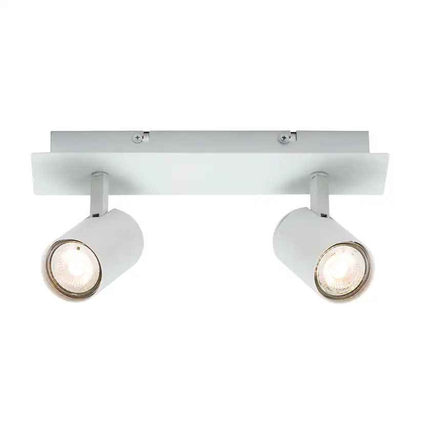 Takspotlight Nordlux Frida 2-Spot Vit Metall Spotlight Tak