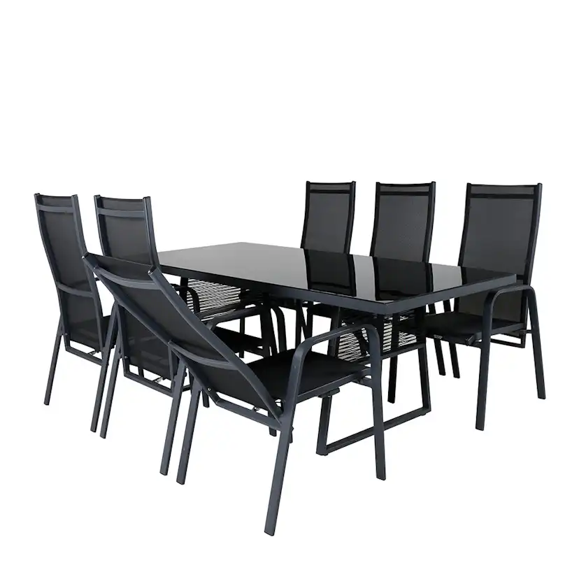 Spisegruppe Venture Home Douglas med 6 Copacabana Spisestoler