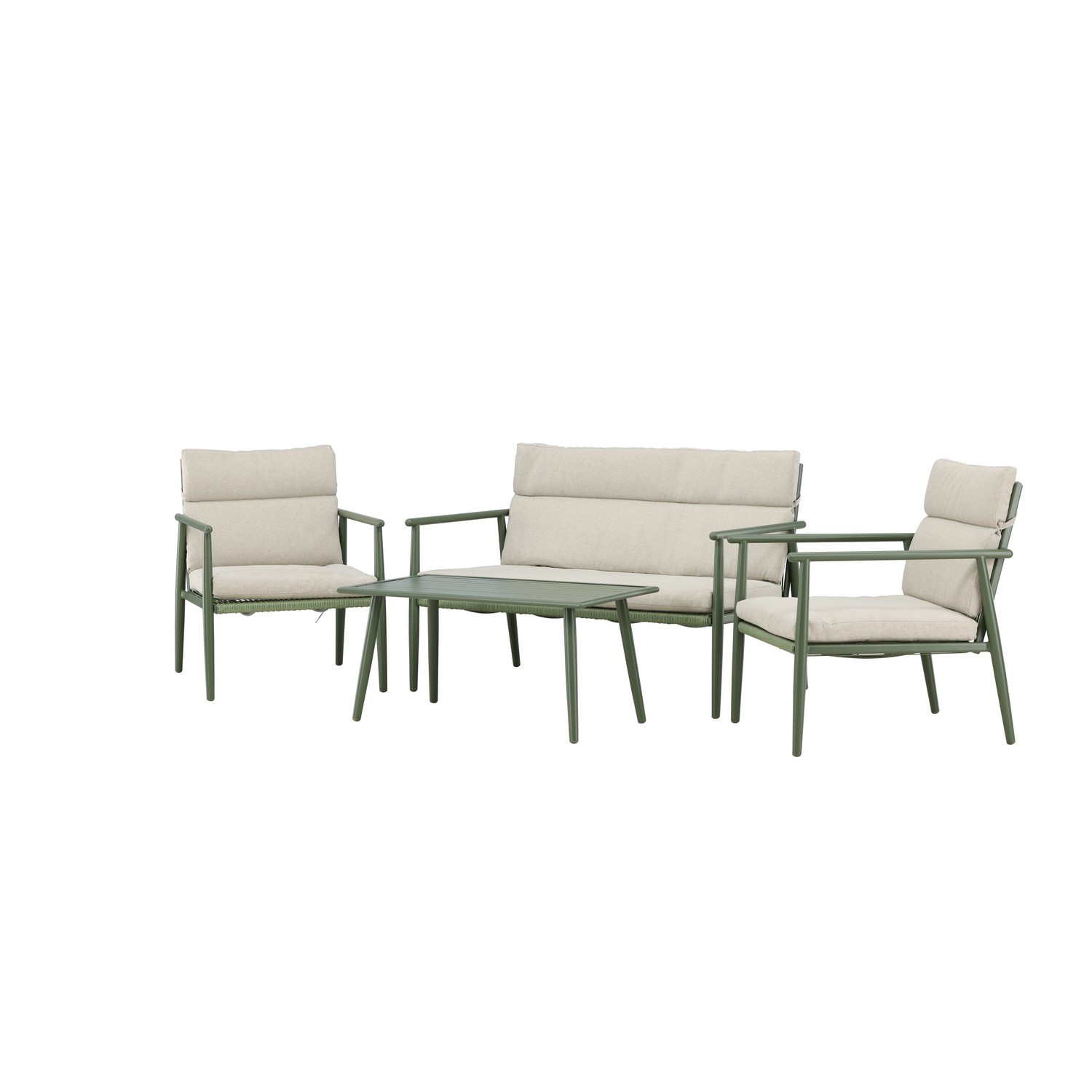 Mazzaro Sofa Set - Green / Beige Grön